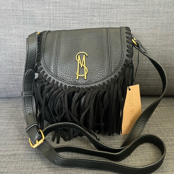 NWT STEVE MADDEN LOGO FLAP SHOULDER CROSSBODY BAG PURSE